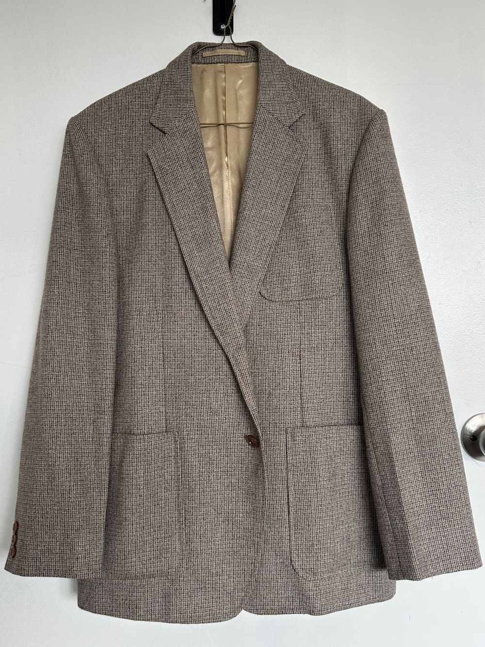 Evanston Textured Tweed Blazer Jacket – Size L